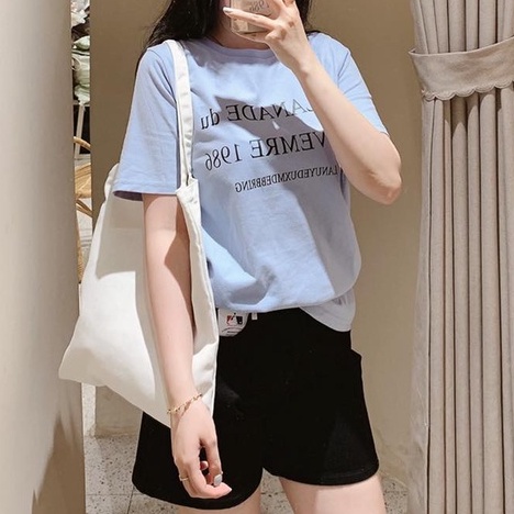 MSA005 Áo Thun In CHữ Happy Màu Cơ Bản Pastel Xinh Xắn Phong Cách Hàn Quốc Nữ Tính Tay Ngắn Sang Trọng