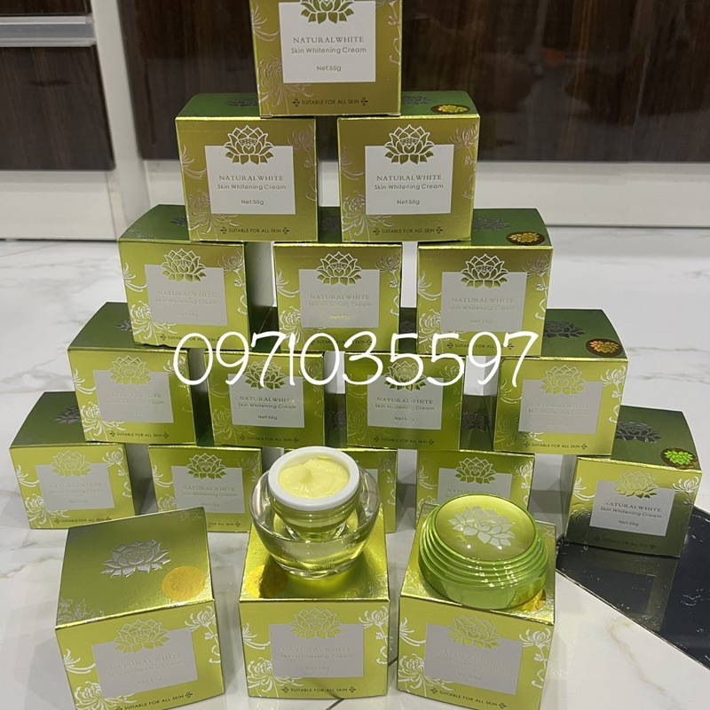 Kem Tái Tạo Da Thảo Mộc Nhuỵ Hoa Nghệ Tây Natural White Hộp 50gr Giúp Bổ Sung Vitamin Cho Da Mịn Màng Se Khít Trắng Hồng