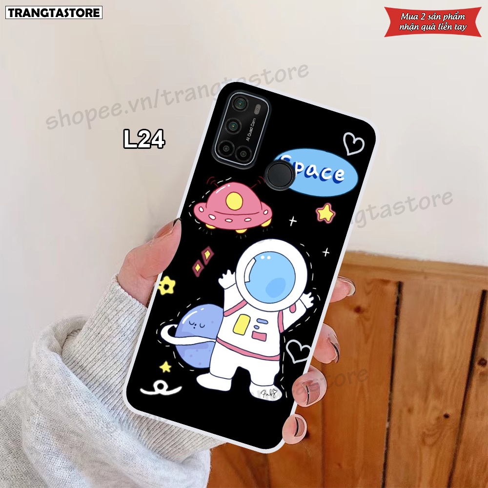 Ốp dẻo trong Vsmart Joy 4 - Star 5 - Live 4 in hình vũ trụ, phi hành gia, spaceX