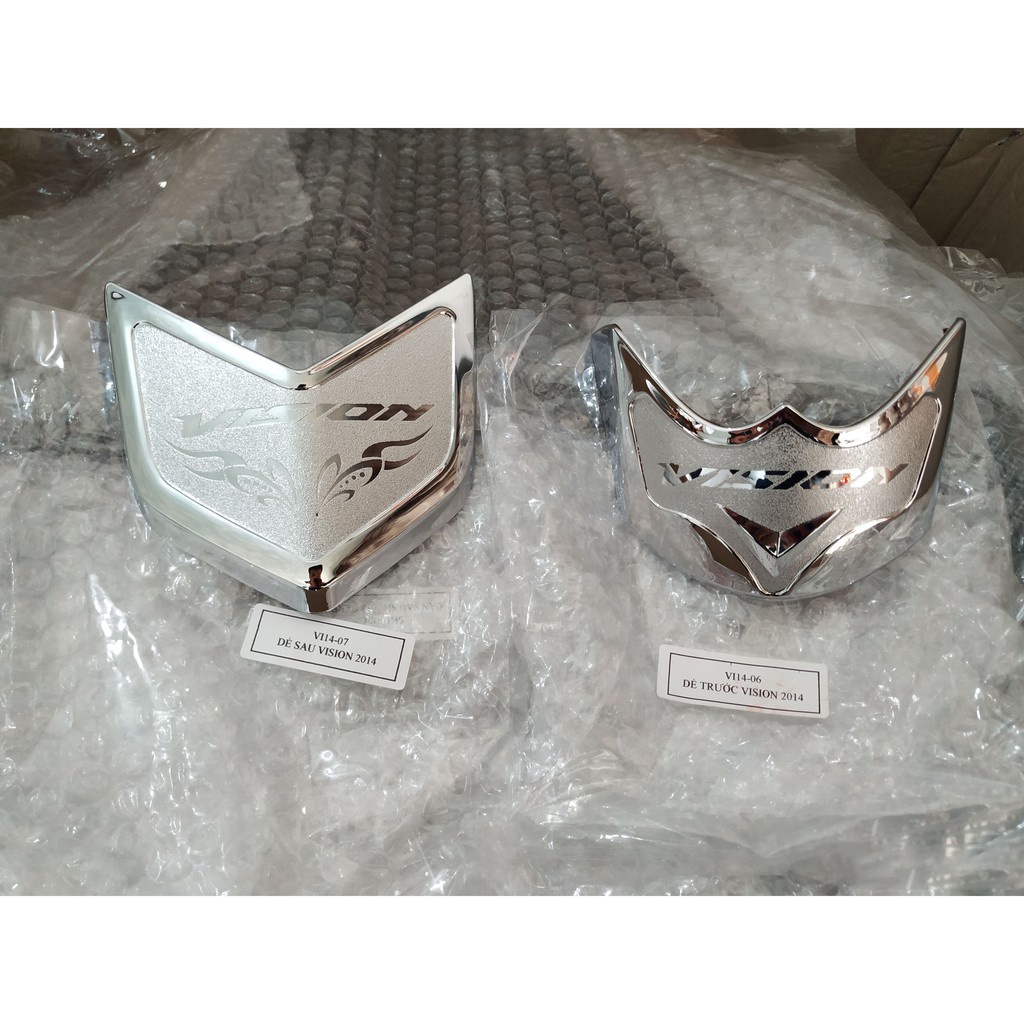Ốp dè trước sau Vision 2014, 2015, 2016, 2017, 2018, 2019, 2020 Crom trang trí