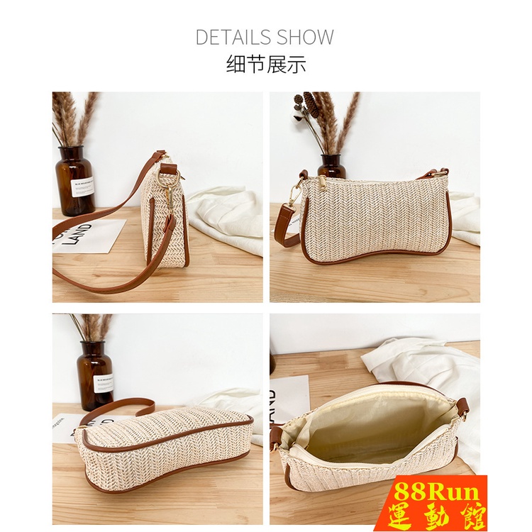 Túi cói đeo vai thời trang cho nữ từ 6-8 tuổi | BigBuy360 - bigbuy360.vn