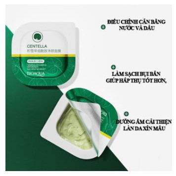 Hộp 8 Hũ Mặt nạ đất sét rau má BIOAQUA kiềm dầu giảm mụn nội địa Trung 8*7.5g