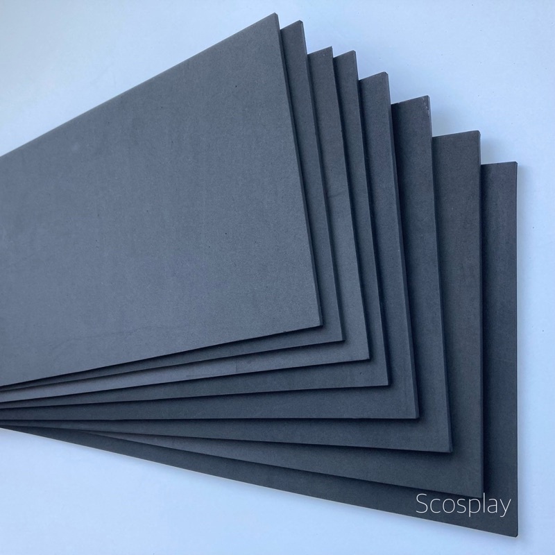 Eva foam sheets 2mm / 3mm đen cứng làm đồ Cosplay, thủ công, diy.