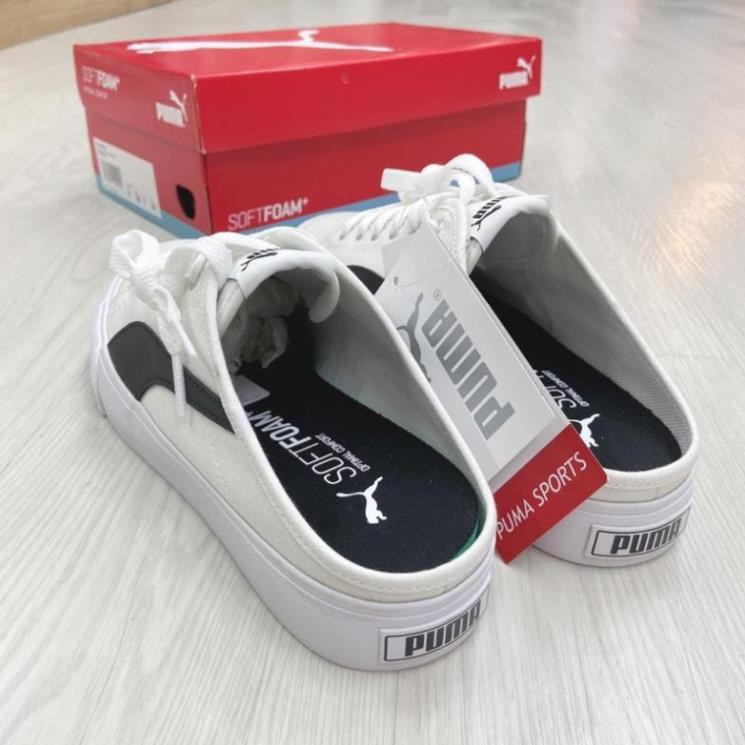 [CHÍNH HÃNG] Giày Puma Bari Mule White Black