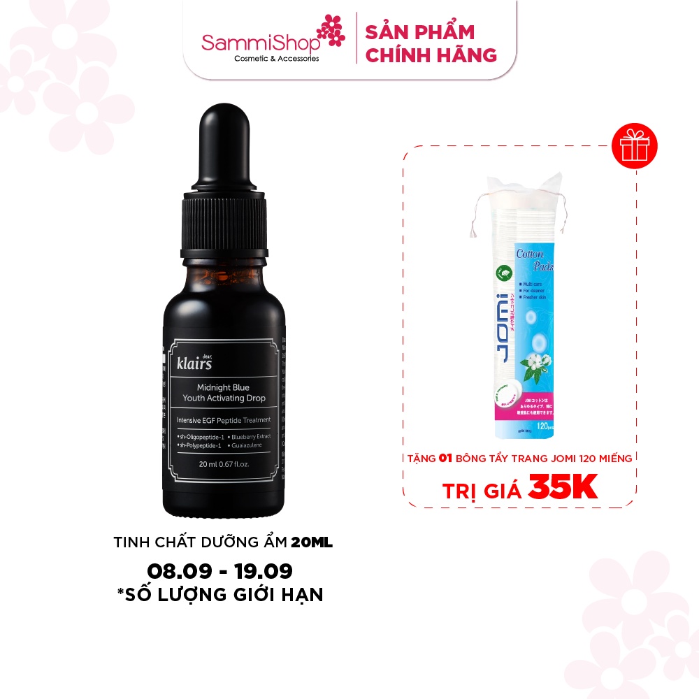 Tinh chất dưỡng da Klairs midnight blue youth activating drop