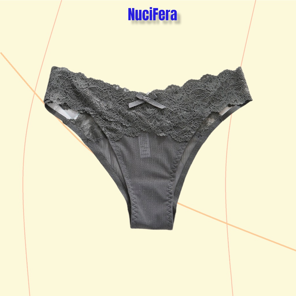 Quần lót ren thiết kế dáng V với hông khoét sâu sexy gợi cảm QLN96_NuciFera
