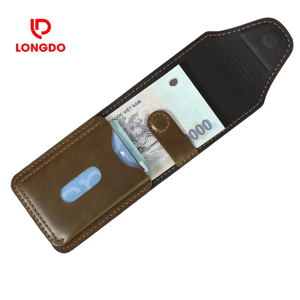 Ví sen 5 màu ô liu - Ví sen nam - Cam kết 100% da bò thật - Bảo hành 5 năm - Thương hiệu uy tín Longdo Leather