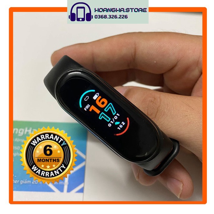 ◎❃Đồng hồ thông minh M6 kiêm vòng tay theo dõi tập luyện sức khỏe, đo nhịp tim, nhận báo từ điện thoại [BH 3 tháng]