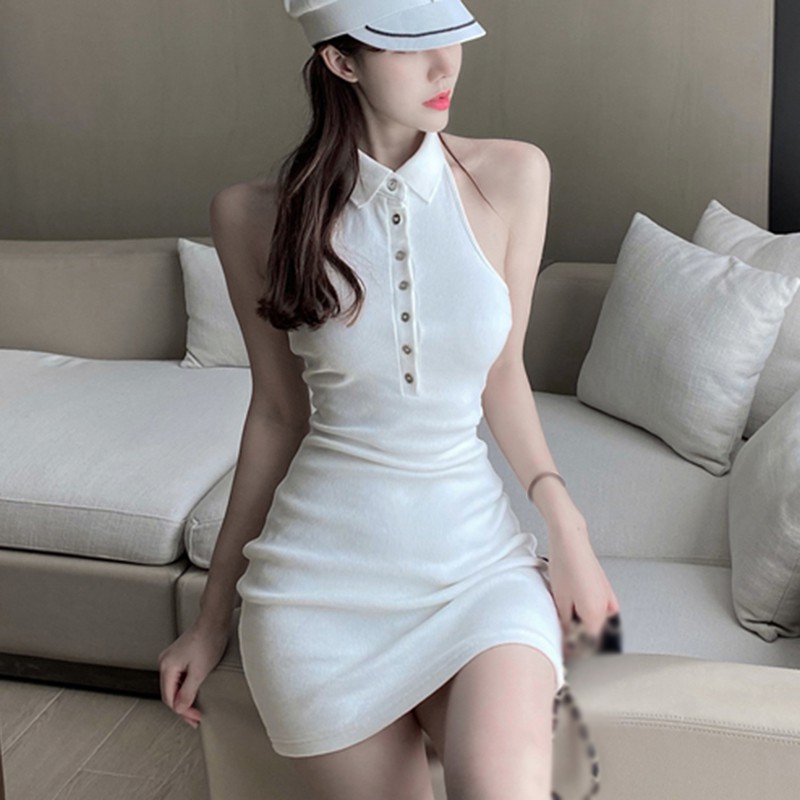 Đầm Body Sát Nách Màu Trơn Thiết Kế Ôm Sát Tôn Dáng