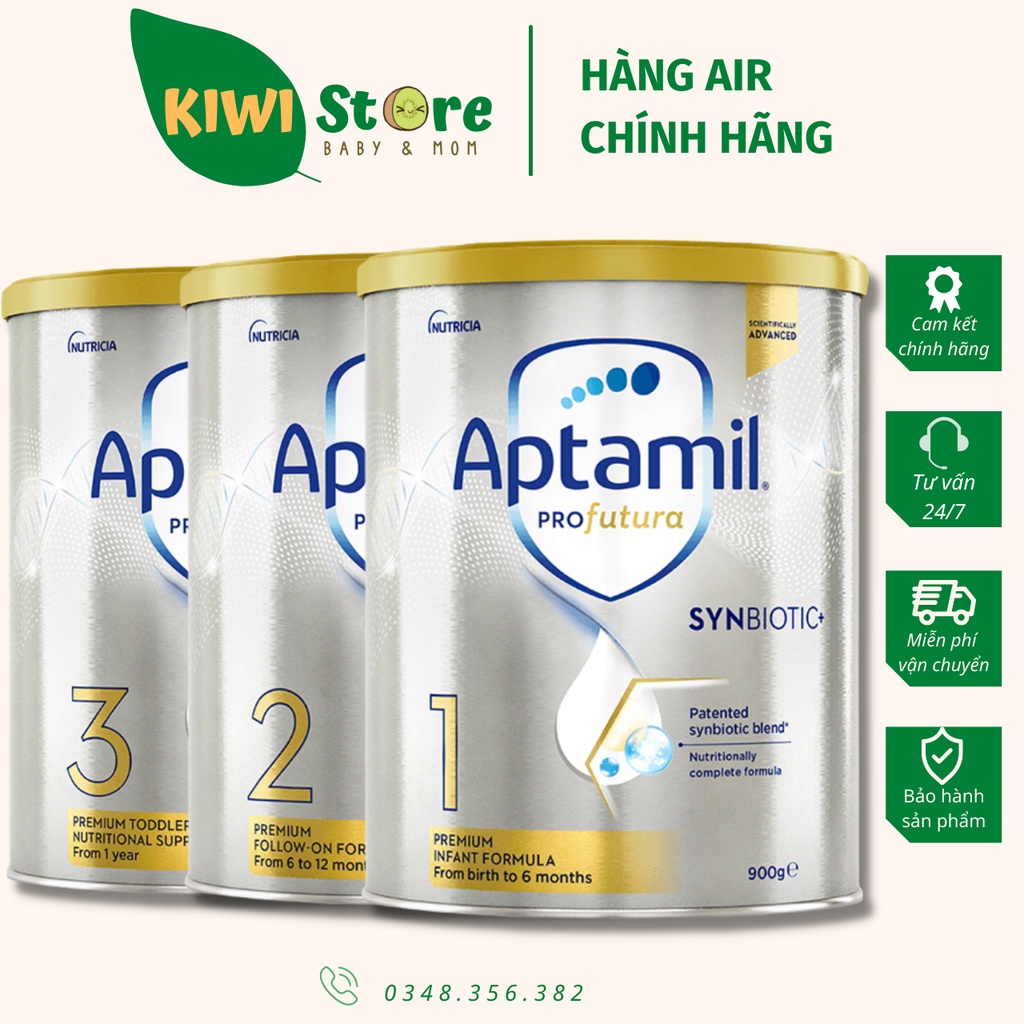 Sữa bột Aptamil Profutura Hộp 900g của Úc số 1,2,3,4