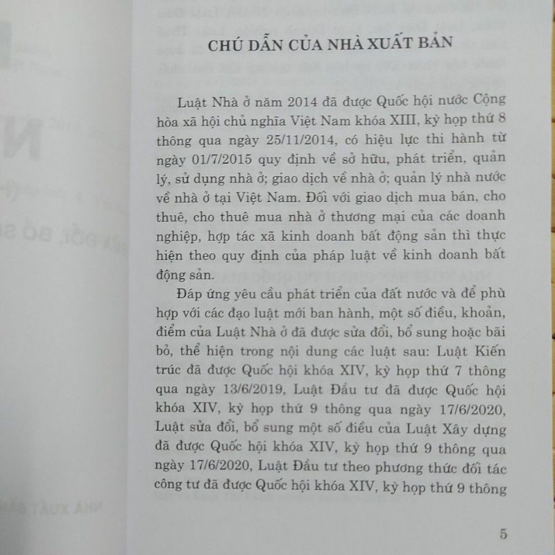 Sách - Luật nhà ở (Hiện hành) (NXB Chính trị quốc gia Sự thật)