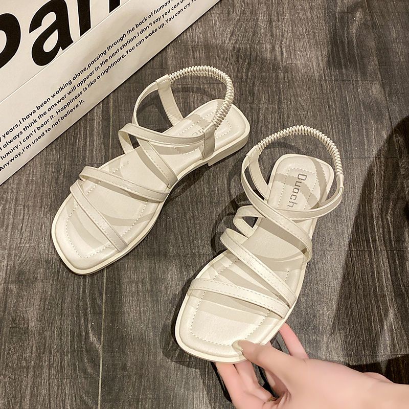 Sandal Đế Bằng Chống Trượt Thiết Kế Mới Đơn Giản Thời Trang