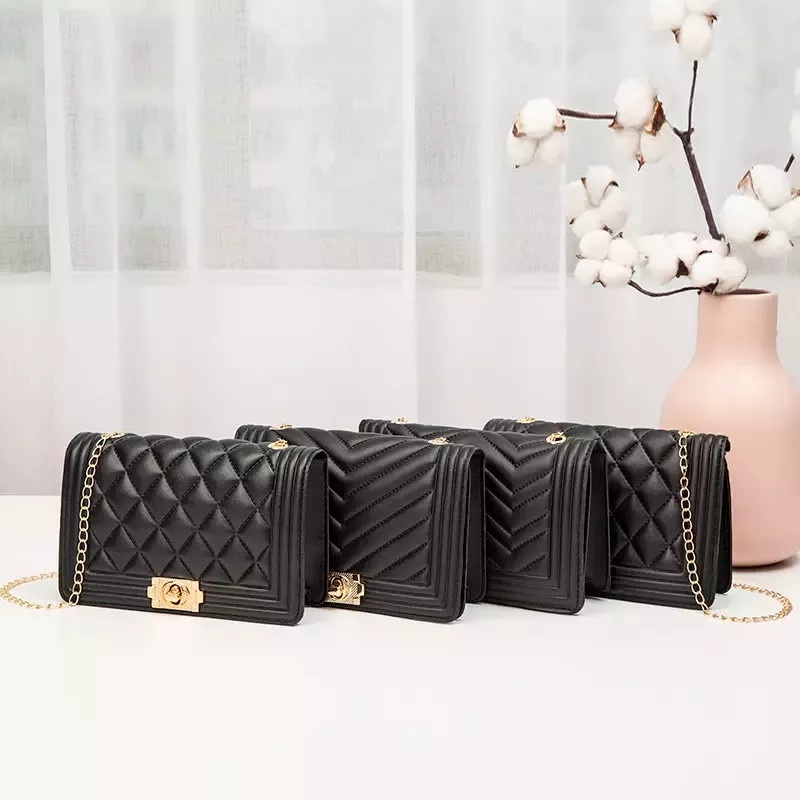 ( XẢ KHO CỰC RẺ ) Túi nữ đeo chéo, đeo vai, kẹp nách NEW-0063 kiểu dáng mới phối caro và kẻ sọc đẳng cấp, sành điệu