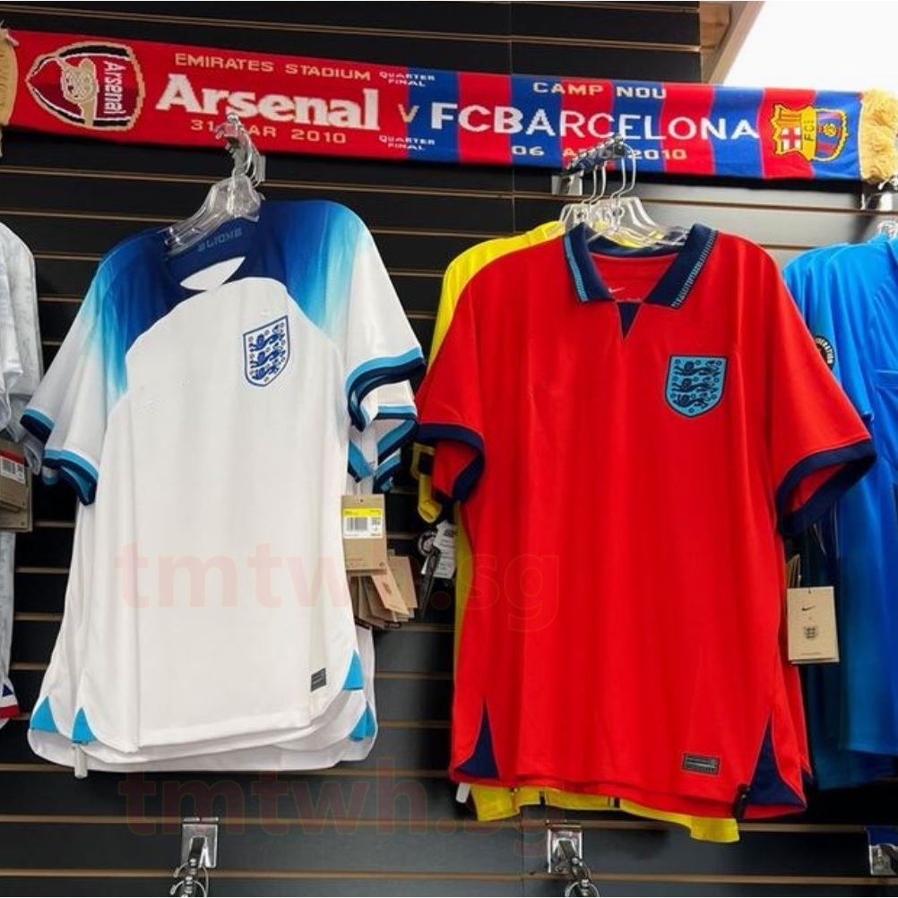 2022-23 England Football Jersey Áo thun bóng đá dành cho nam dành cho người lớn