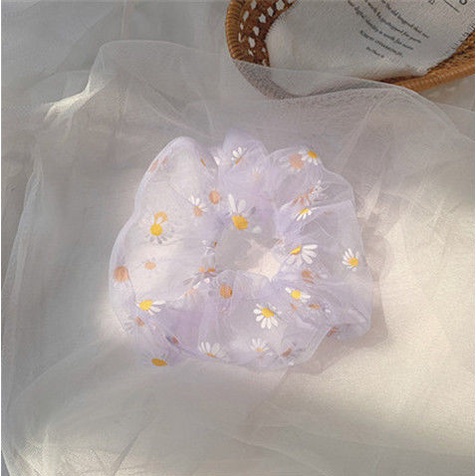 RẺ VÔ ĐỊCH  DÂY BUỘC TÓC SCRUNCHIES HÌNH HOA CÚC XINH XẮN