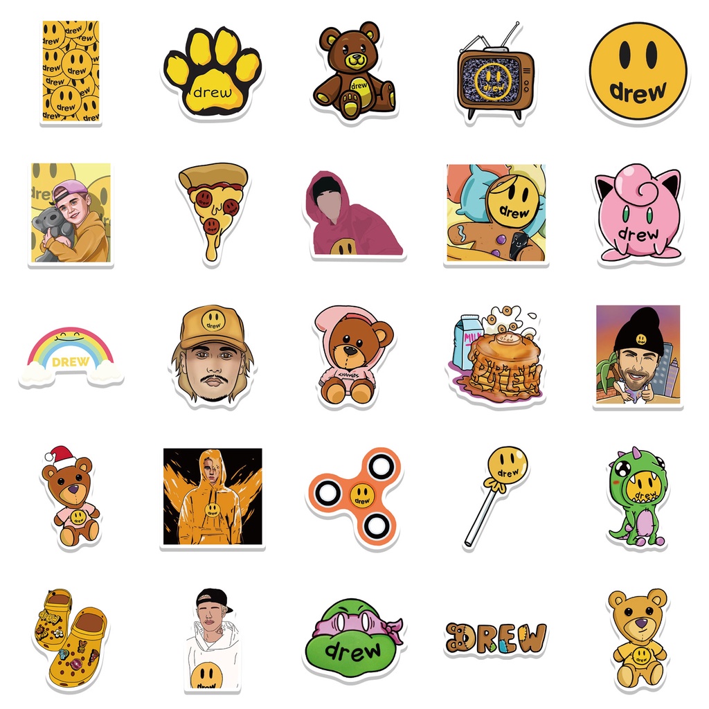 Set 10/25/50 miếng dán graffiti kiểu dáng đa dạng chống thấm nước trang trí hành lý/xe đạp DIY