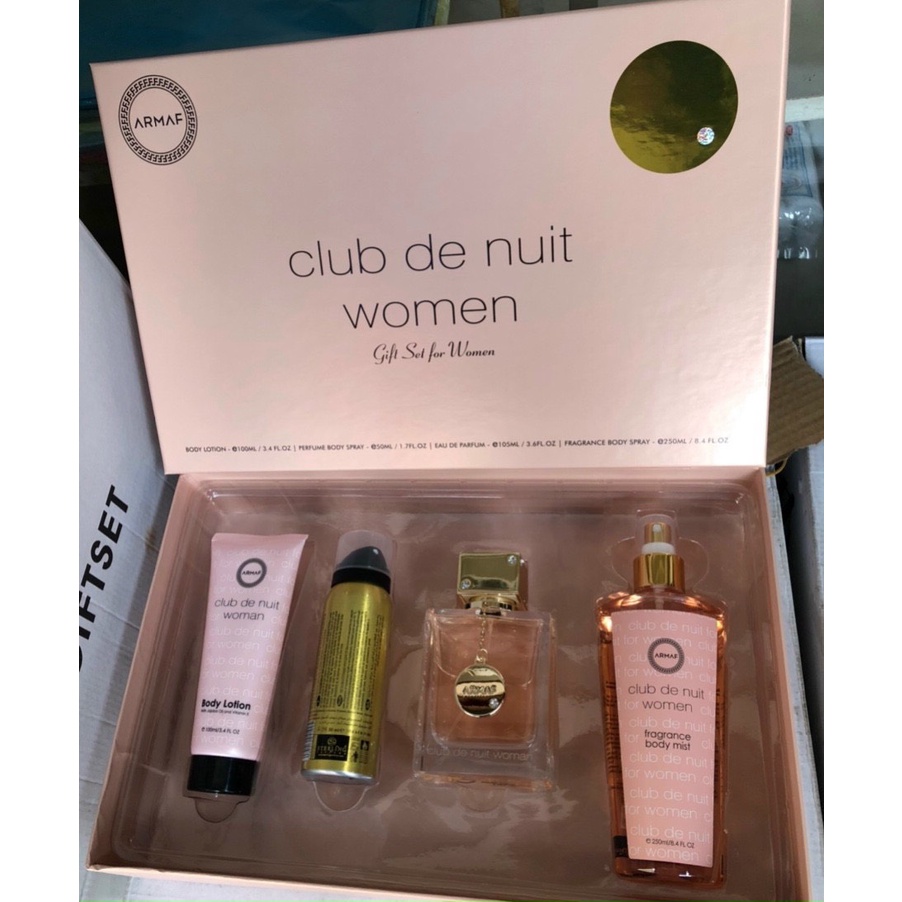 𝐒𝐞𝐭 𝗖𝗹𝘂𝗯 𝗱𝗲 𝗡𝘂𝗶𝘁 women siêu thơm trọn bộ 4 món