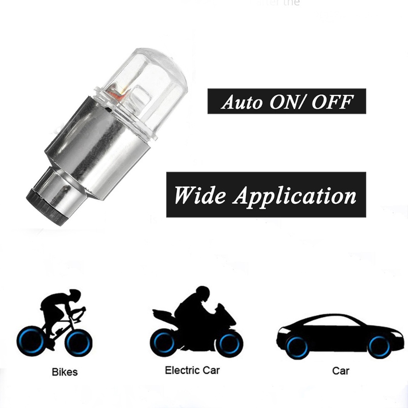 1 Cặp Đèn Led Neon Gắn Van Lốp Xe Đạp