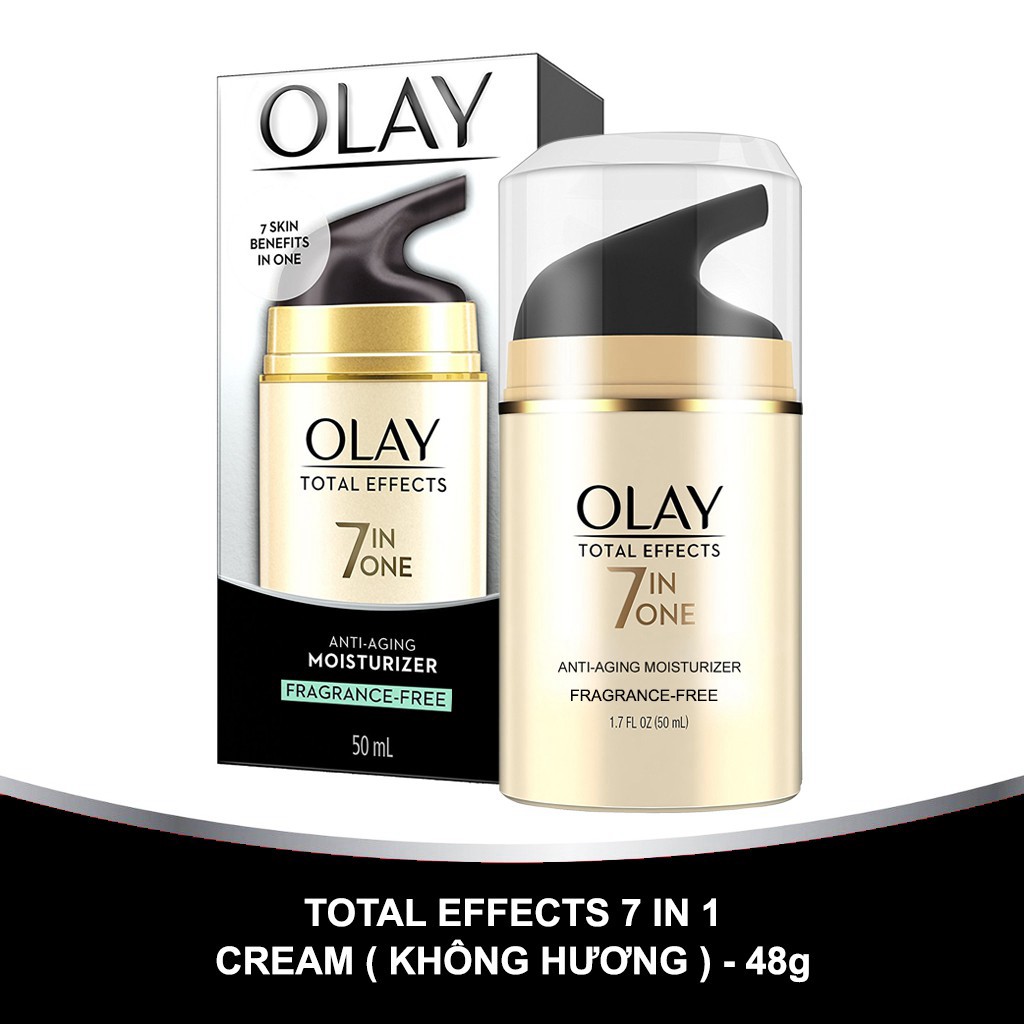 [Cam Kết Auth] Kem Dưỡng Không Mùi Olay Total Effects 7-in-1 Fragrance Free Anti-ageing Moituriser 50ml
