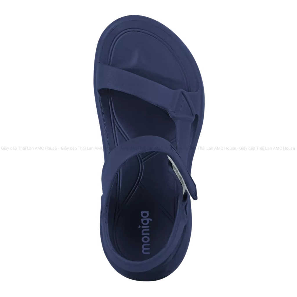 Giày sandal unisex nam nữ Thái Lan nhựa đúc quai chéo lệch trẻ trung siêu nhẹ MONOBO - Moniga QUEST
