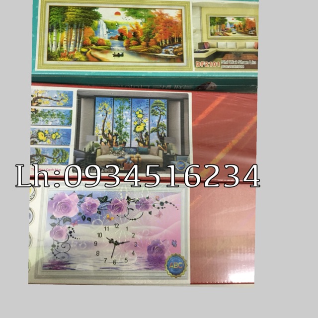 Combo ba bức tranh đính đá