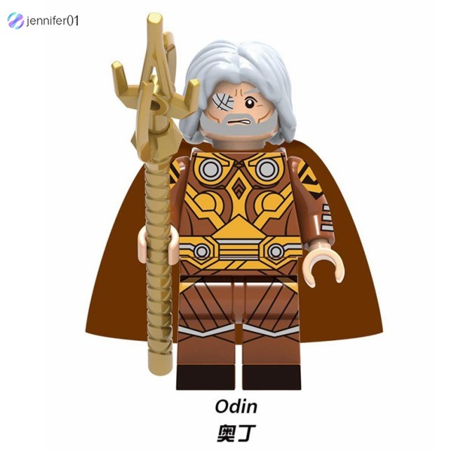 Đồ Chơi Lắp Ráp Lego Nhân Vật Siêu Anh Hùng Marvel Thor Loki Hela Odin Iron Man Spiderman