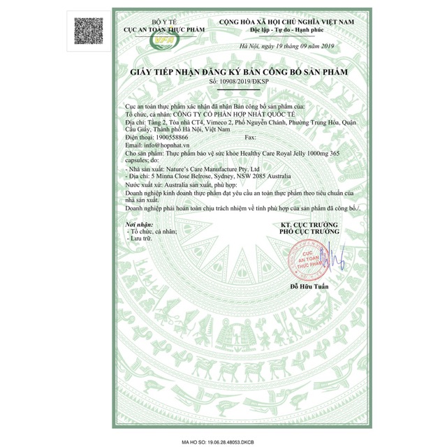 Viên uống Sữa Ong Chúa Healthy Care 365v [ Chuẩn tem Chemist] | BigBuy360 - bigbuy360.vn