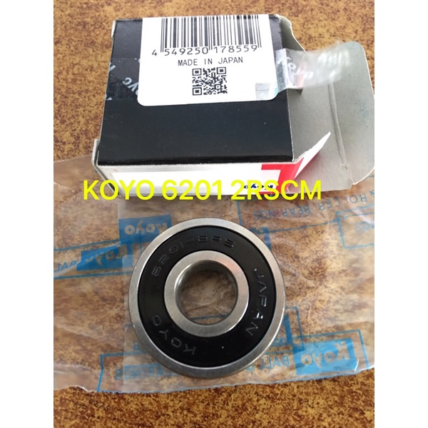 Vòng bi, bạc đạn Nhật Koyo 6201 2RSCM nhập khẩu sử dụng cho động cơ tốc độ cao