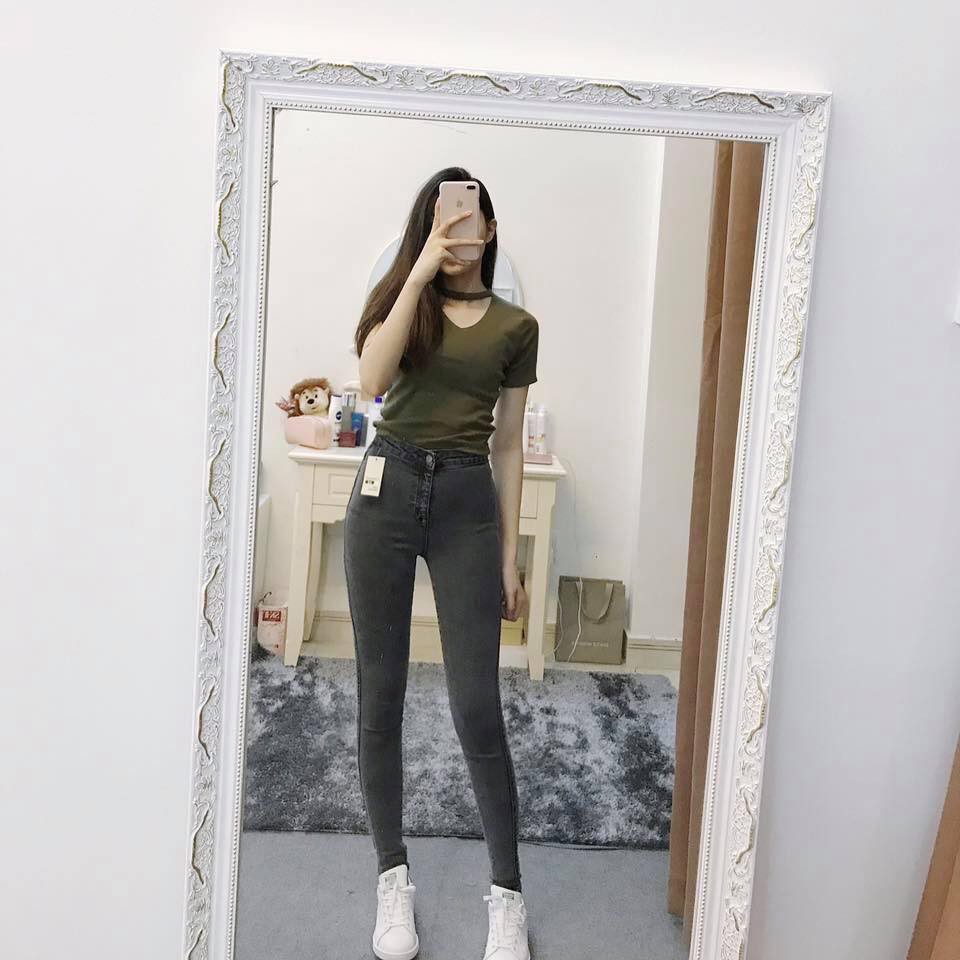 [FREESHIP - ẢNH CHÍNH CHỦ] Quần SKINNY jean CẠP LIỀN T0PSH0P lưng cao