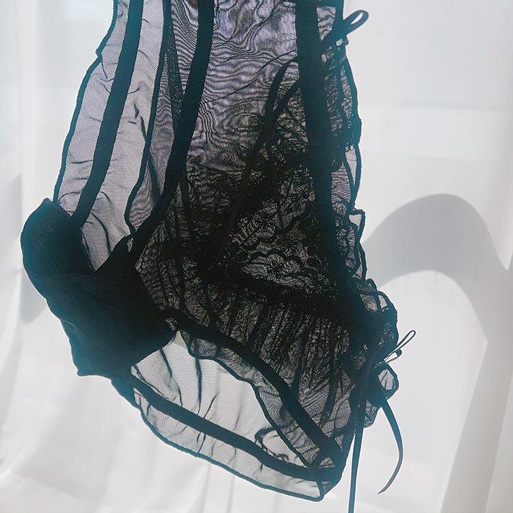 Quần Lót Nữ Ren Nơ Phối Voan Bèo Thoáng Khí Sexy Xuất Đông Âu  Hàng Loại Đẹp.