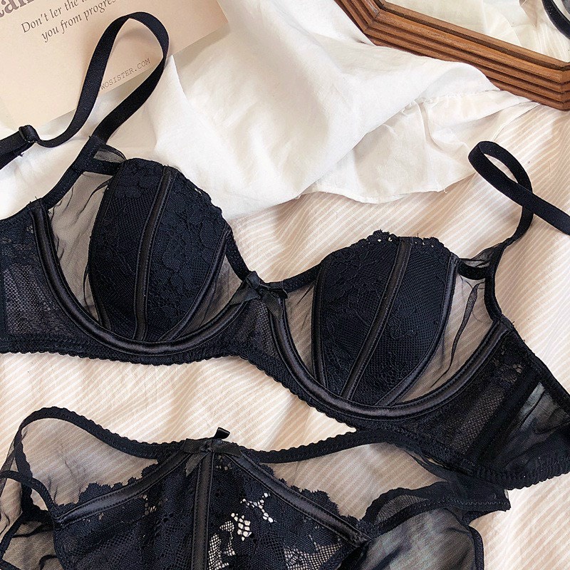 Bộ Đồ Lót EMBRA Mỏng Gọng Pha Lưới Cao Cấp Mã EBB29