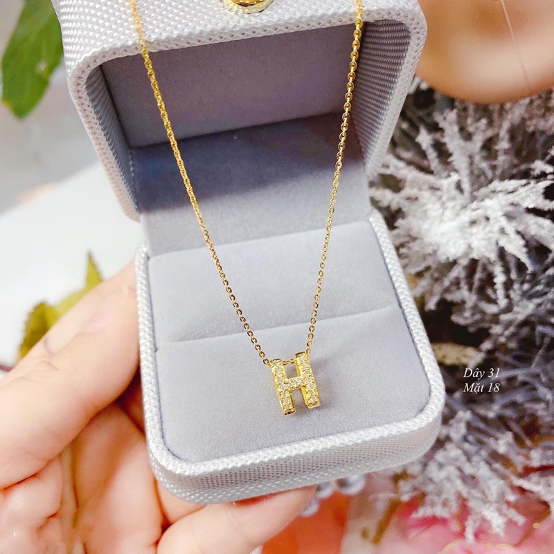 DÂY CHUYỀN+ mặt dây chữ  H