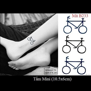 Hình xăm dán xe đạp B233