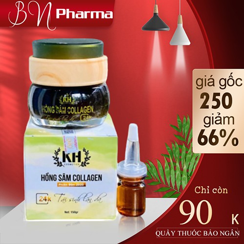 Mặt nạ Hồng sâm collagen kim hoàng 150gr  xóa tàn nhang,duy trì làn da tươi trẻ, kéo dài tuổi thanh xuân