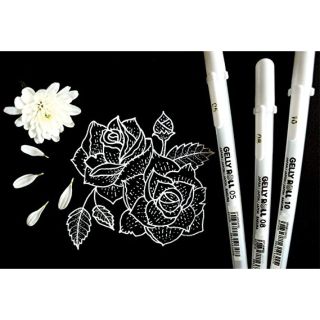 Bút Gel Sakura trắng (Gell Rolly)