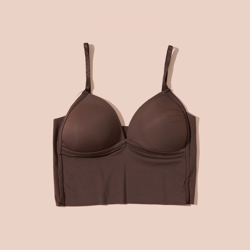 Áo Bra Nữ 2 Dây Chichi Bra Dáng Ôm Gân Tăm Nâng Ngực Cổ V Có Sẵn Đệm Tôn Dáng Vòng Một - 556