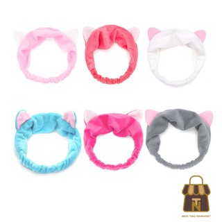 Băng đô tai mèo turban rửa mặt Siêu Xinh
