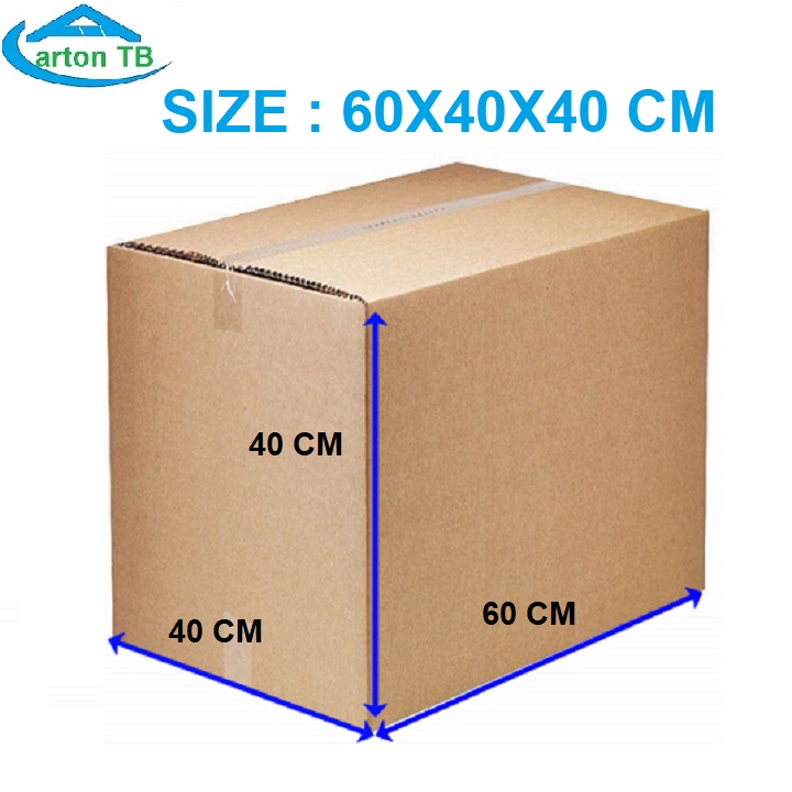 thùng carton to size 60x40x40 cm - thùng carton chuyên dùng dọn nhà