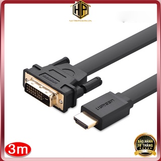 Ugreen 30107 - cáp hdmi sang dvi 24+1 - dây dvi-d to hdmi dài 3m cao cấp