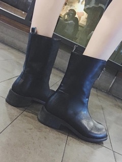 Boots da cao cổ kéo khoá hot hit