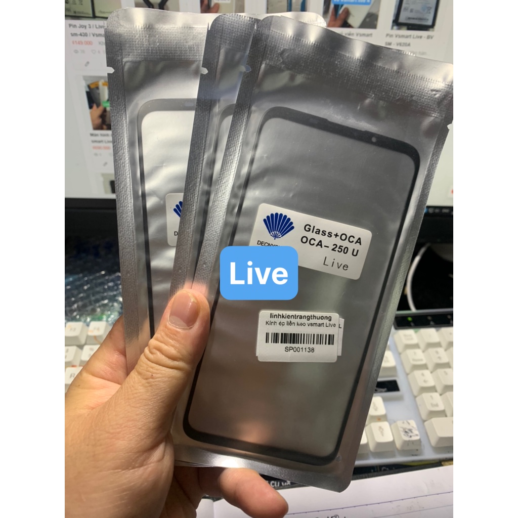 Kính ép liền keo Vsmart LIVE