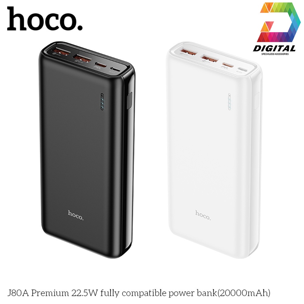 Pin Dự Phòng Hoco J80A 20000mAh Chính Hãng Hỗ Trợ Sạc Nhanh 22.5W