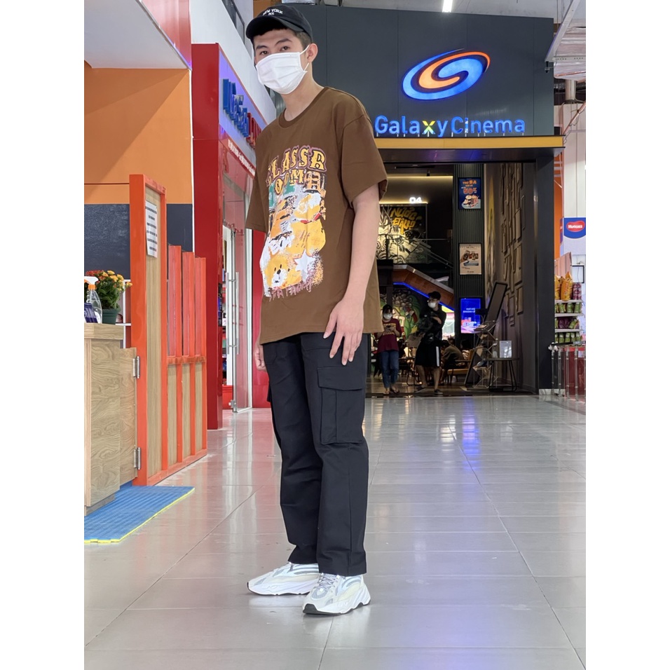 Quần kaki túi hộp nam chất liệu kaki bền bỉ thấm hút mồ hôi tốt 1hit unisex