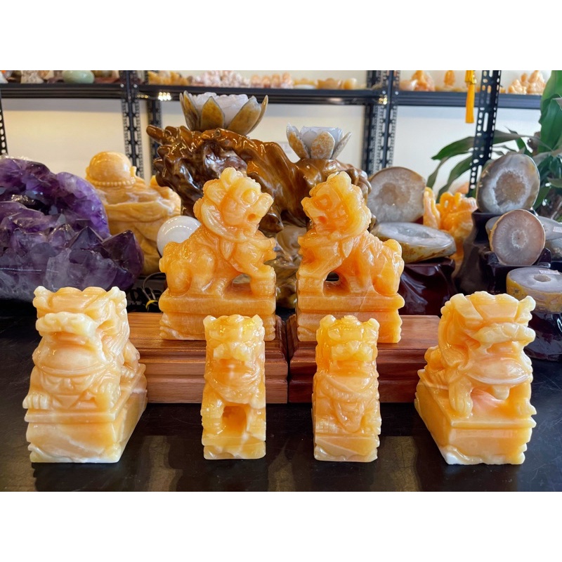 Cặp Kỳ Lân Đá Ngọc Hoàng Long Phong Thuỷ