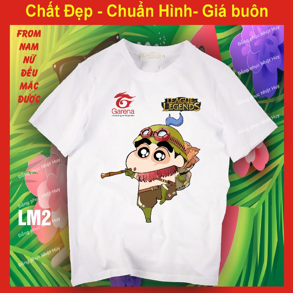 áo thun game Liên minh huyền thoại lol LM1, chất đẹp, bao đổi trả,phông, yasuo, teamo,leesin, tôn ngộ không