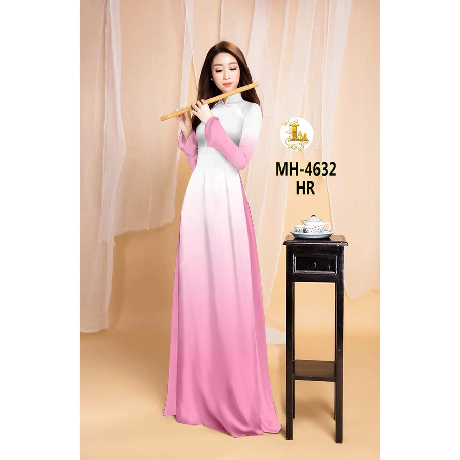 Vải áo dài loang màu , chất lụa ruby bóng nhẹ, sang trọng, mềm, mượt, mịn, mát, co giãn nhẹ bề ngang.