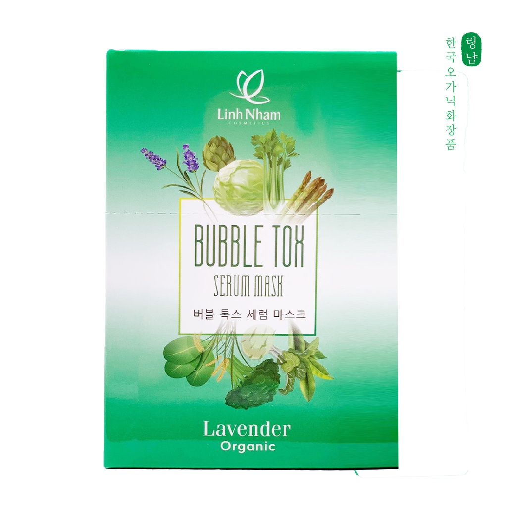 Mặt Nạ Rau Củ Bubble Tox - Mỹ phẩm Linh Nhâm Thải độc, làm sạch, Chống Lão Hoá Giúp Da Khoẻ Tươi Sáng