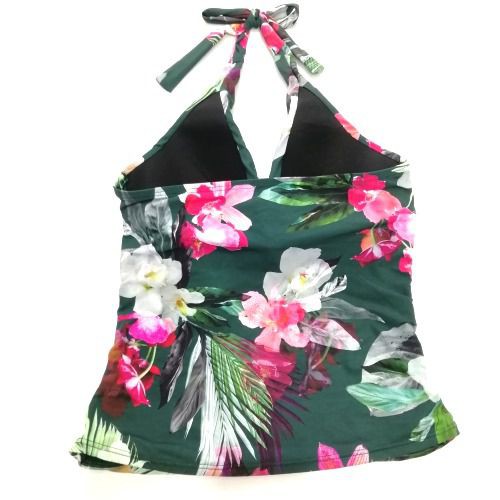 Đồ bơi nữ La Blanca cổ yếm xanh lá in hoa LB8KD84 ( TH8926 ) | BigBuy360 - bigbuy360.vn