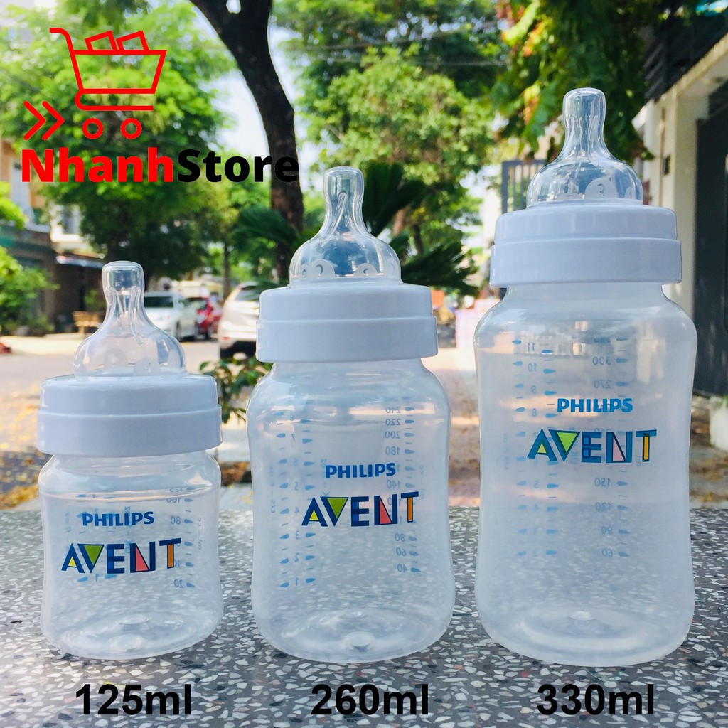 Bình sữa Avent Classic 125ml - 260ml - 330ml