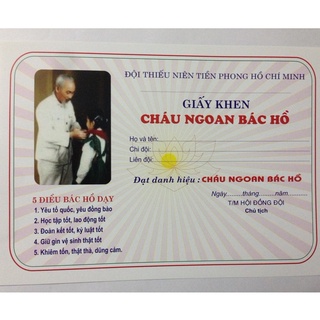 Combo 100 tờ giấy khen cnbh